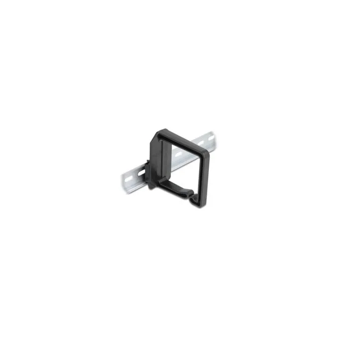 Delock Kabelbügel 70 x 70 mm mit Montageplatte zur Hutschienenbefestigung schwarz — image 1