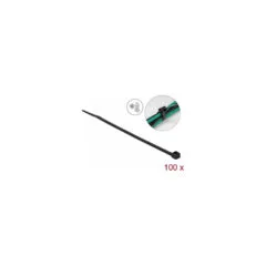 Delock Kabelbinder hitzebeständig L 150 x B 3.6 mm schwarz 100 Stück