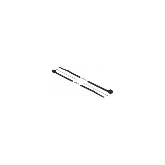Delock Kabelbinder kälteresistent L 200 x B 3.6 mm schwarz 100 Stück — image 2