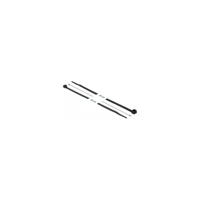 Delock Kabelbinder kälteresistent L 380 x B 4.8 mm schwarz 100 Stück — image 2
