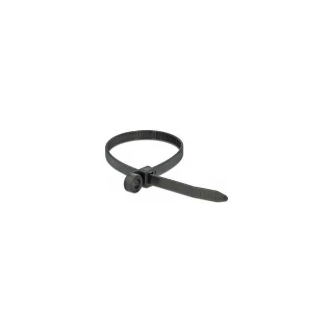 Delock Kabelbinder mit Befestigungsöse L 300 x B 7.6 mm schwarz 10 Stück — image 3