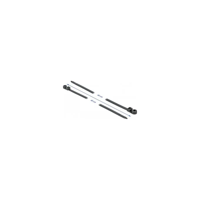 Delock Kabelbinder mit Befestigungsöse L 400 x B 7.6 mm schwarz 10 Stück — image 2