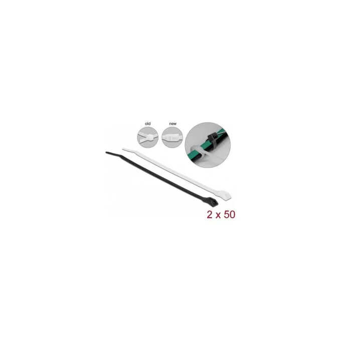 Delock Kabelbinder mit flachem Kopf L 110 x B 2.5 mm 100 Stück — image 5