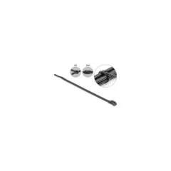 Delock Kabelbinder mit flachem Kopf L 110 x B 2.5 mm 100 Stück schwarz