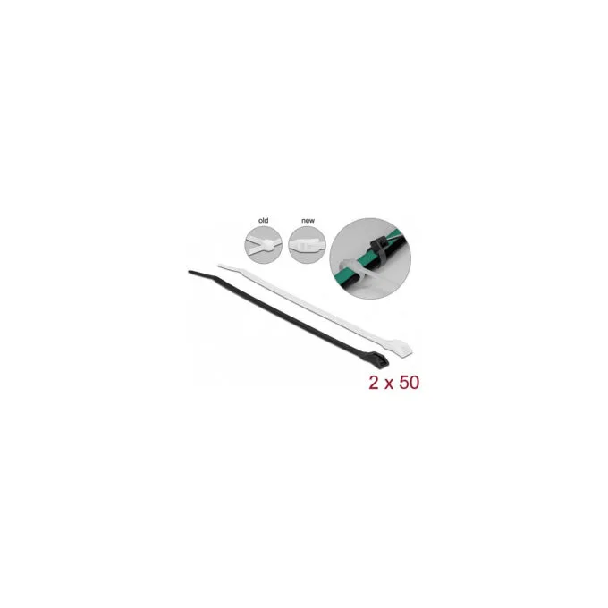 Delock Kabelbinder mit flachem Kopf L 150 x B 3.6 mm 100 Stück — image 5