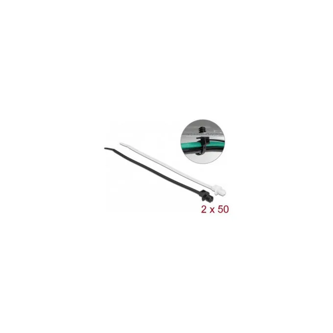 Delock Kabelbinder mit Lamellenfuß L 200 x B 4.8 mm 100 Stück — image 4