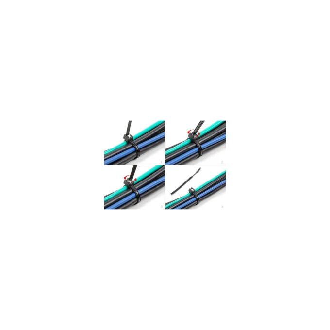 Delock Kabelbinder selbstschneidend L 200 x B 4.8 mm 50 Stück schwarz — image 2