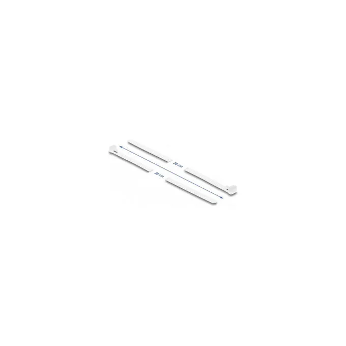 Delock Kabelbinder wiederverwendbar L 200 x B 7.2 mm 100 Stück weiß — image 2