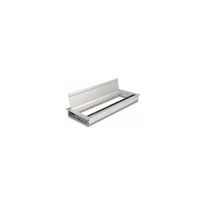 Delock Kabeldurchführung für Tischeinbau mit Bürste 300 x 120 x 28 mm silber — image 2