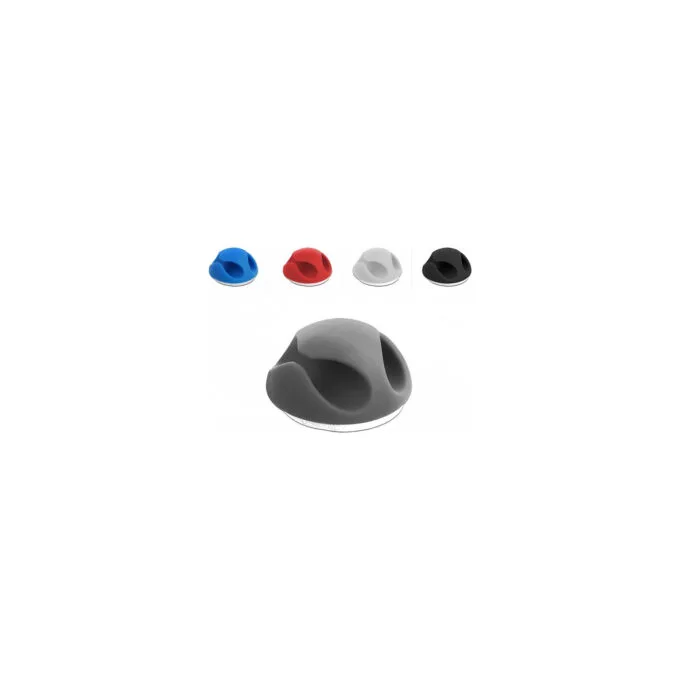 Delock Kabelhalter Mini Set mit 2 Durchführungen 10 Stück farbig sortiert — image 1