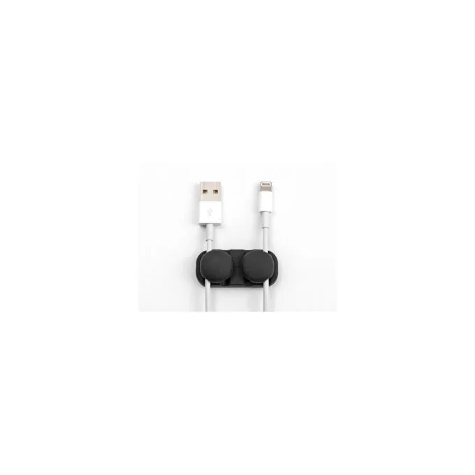 Delock Kabelhalter mit 4 Durchführungen selbstklebend schwarz Set 2 Stück — image 3