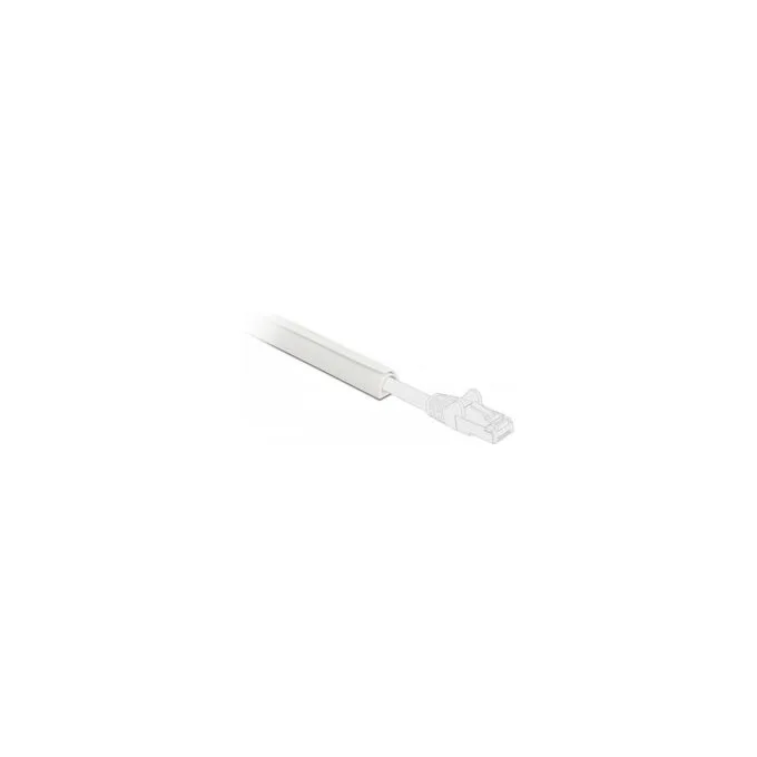 Delock Kabelkanal Mini selbstschließend selbstklebend 10 x 10 mm - Länge 1 m weiß — image 1