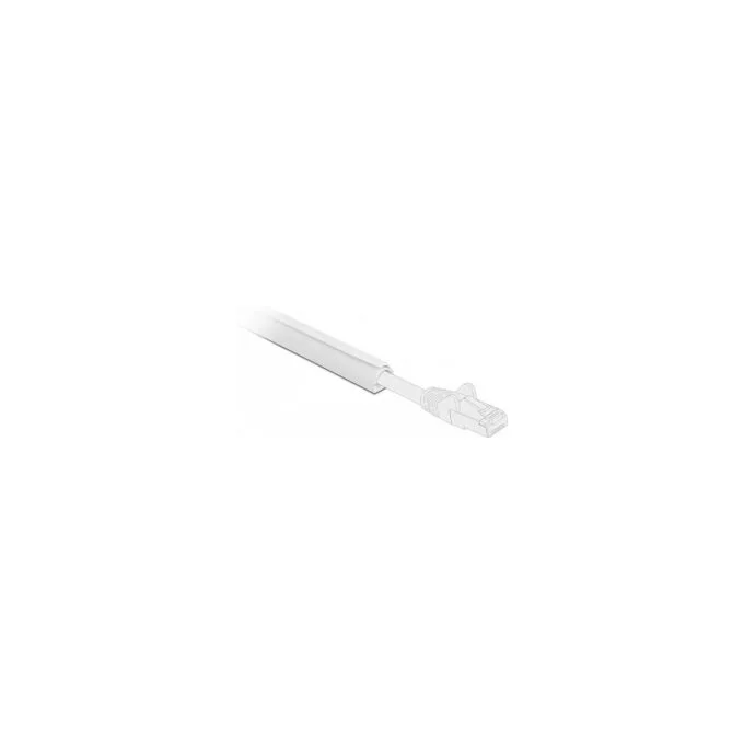 Delock Kabelkanal Mini selbstschließend selbstklebend 15 x 11 mm - Länge 1 m weiß — image 2