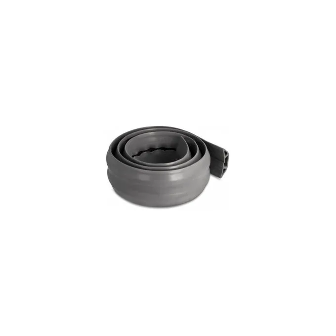 Delock Kabelkanal PVC flexibel 70 x 13 mm - Länge 1.5 m grau — image 1