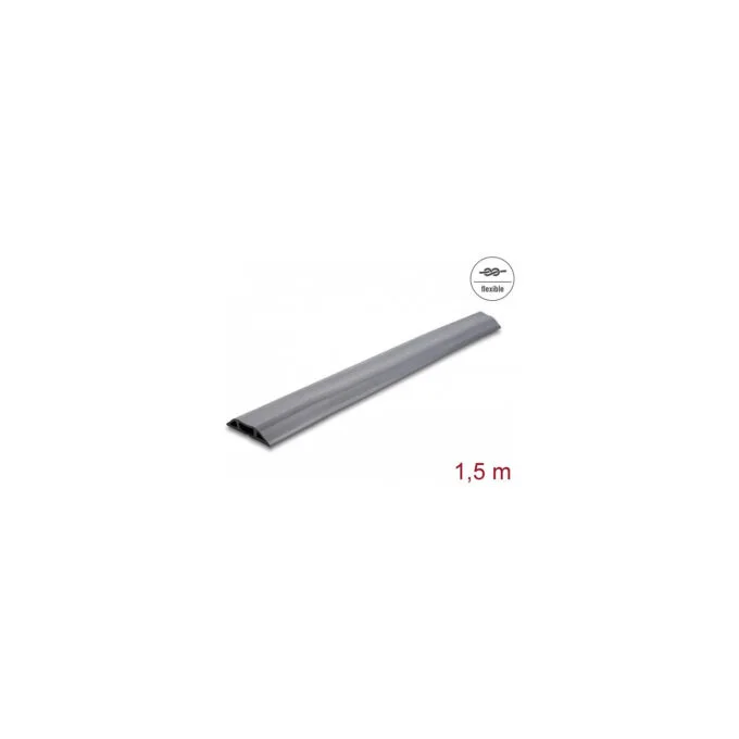 Delock Kabelkanal PVC flexibel 70 x 13 mm - Länge 1.5 m grau — image 2