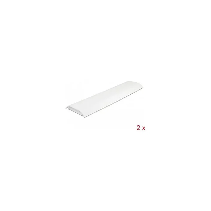 Delock Kabelkanal selbstklebend mit Kabelbefestigung 85 x 10 mm - Länge 300 mm 2 Stück weiß — image 1