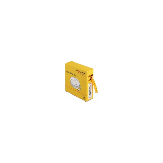 Delock Kabelmarker Box. Nr: 3. gelb. 500 Stück — image 1