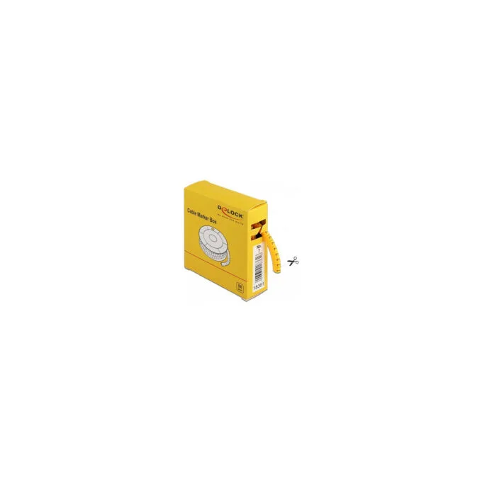 Delock Kabelmarker Box. Nr: 7. gelb. 500 Stück — image 2