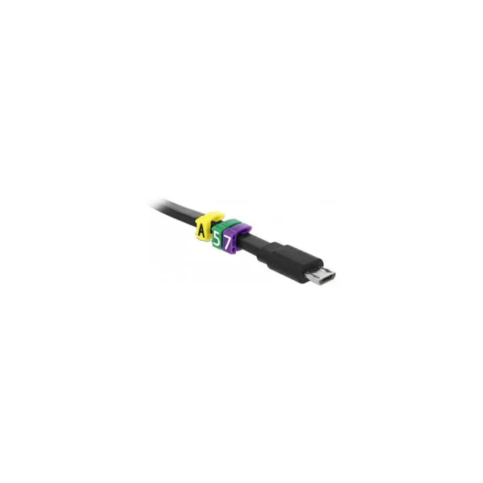 Delock Kabelmarker Clips A-Z gelb 260-teilig — image 3