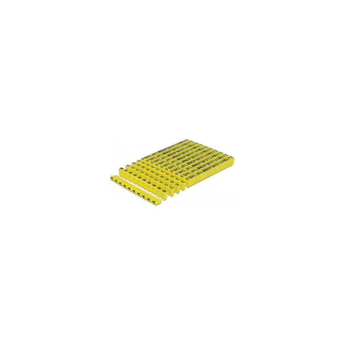 Delock Kabelmarker Clips A-Z gelb 260-teilig — image 1