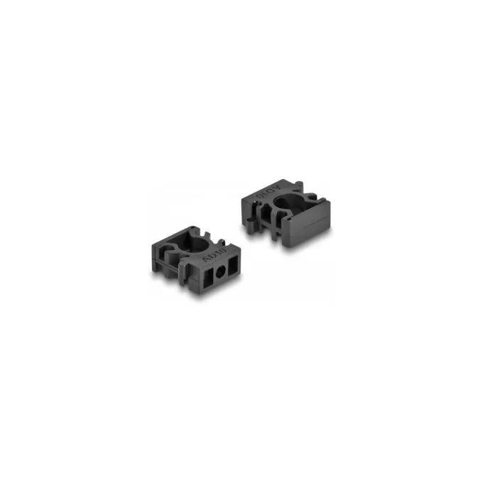 Delock Kabelschlauchhalter mit Verschlussclip 10 mm 8 Stück schwarz — image 2