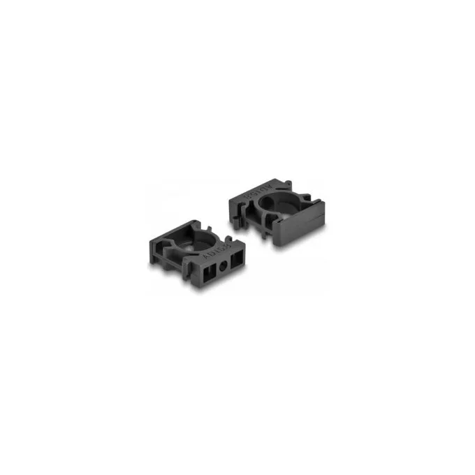 Delock Kabelschlauchhalter mit Verschlussclip 15.8 mm 8 Stück schwarz — image 2