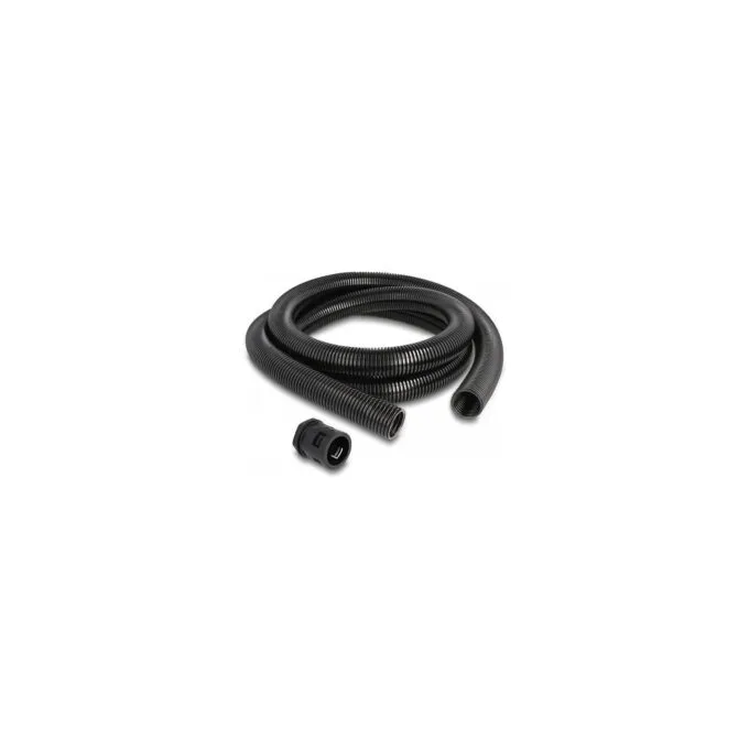 Delock Kabelschutzschlauch 2 m x 28.5 mm mit 2 x PG21 Schlauchverschraubung Set schwarz — image 1