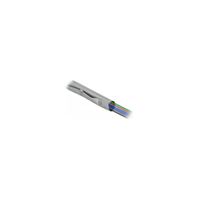 Delock Kabelschutzschlauch mit Knopfverschluss hitzebeständig 2 m x 20 mm grau schwarz — image 3