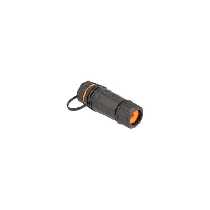 Delock Kabelverbinder RJ45 Buchse zu RJ45 Buchse Cat.6A mit Gehäuse und Verschlusskappe wasserfest — image 1