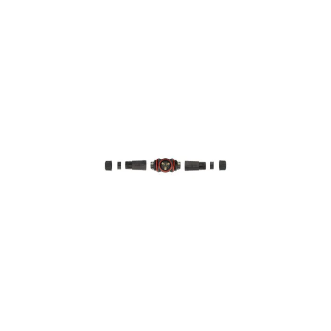 Delock Kabelverbinder T-Form für Außenbereich 3 Pin. IP68 wasserdicht. schraubbar. Kabeldurchmesser 4.5 - 7.5 mm schwarz — image 2