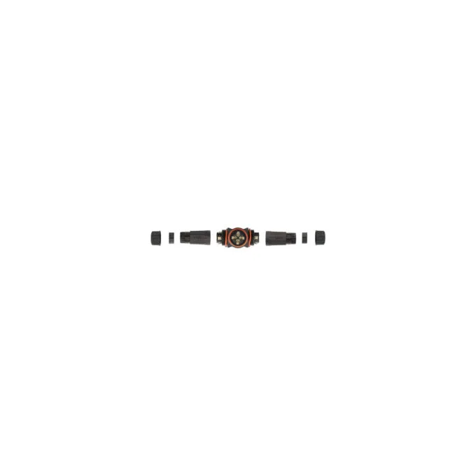 Delock Kabelverbinder T-Form für Außenbereich 4 Pin. IP68 wasserdicht. schraubbar. Kabeldurchmesser 4.5 - 7.5 mm schwarz — image 2