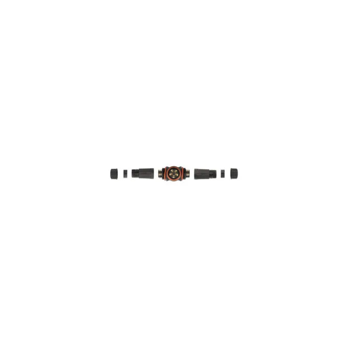 Delock Kabelverbinder T-Form für Außenbereich 5 Pin. IP68 wasserdicht. schraubbar. Kabeldurchmesser 4.5 - 7.5 mm schwarz — image 2