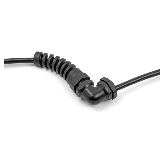 Delock Kabelverschraubung mit Zugentlastung 90° gewinkelt PG11 schwarz — image 3
