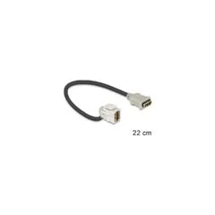 DELOCK Keystone Modul HDMI Buchse to HDMI Buchse 110 mit Kabel