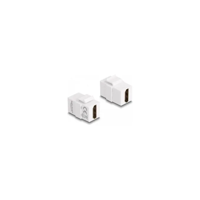Delock Keystone Modul HDMI Buchse zu HDMI Buchse weiß — image 1