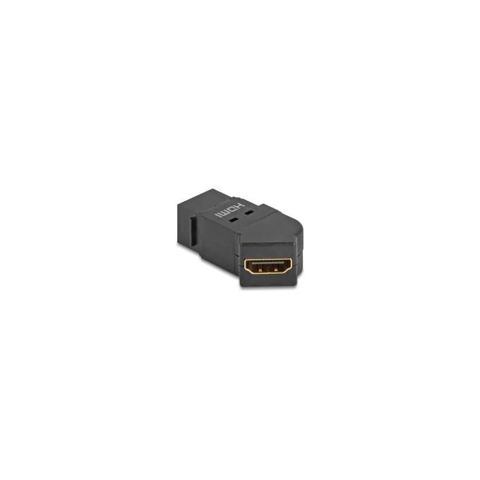 Delock Keystone Modul HDMI Einbaubuchse zu HDMI Buchse 45° gewinkelt 8K 60 Hz schwarz — image 3
