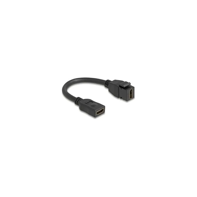Delock Keystone Modul Kabel HDMI Buchse zu Buchse 8K 60 Hz 20 cm schwarz — image 2