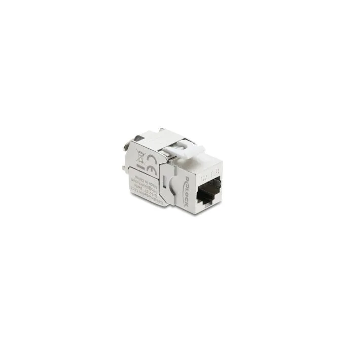 Delock Keystone Modul RJ45 Buchse zu LSA Cat.8.1 geschirmt werkzeugfrei — image 1