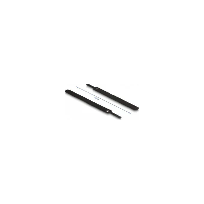 Delock Klett-Kabelbinder L 150 x B 12 mm schwarz 10 Stück — image 2
