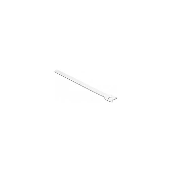 Delock Klett-Kabelbinder L 200 x B 12 mm weiß 10 Stück — image 1