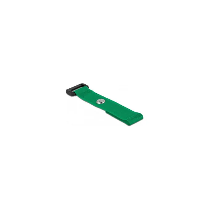 Delock Klett-Kabelbinder mit Schlaufe und Befestigungsöse L 150 x B 20 mm grün 5 Stück — image 3