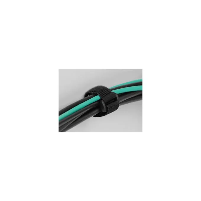 Delock Klett-Kabelbinder mit Schlaufe und Befestigungsöse L 150 x B 20 mm schwarz 5 Stück — image 4