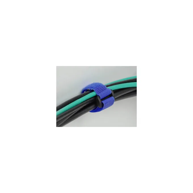 Delock Klett-Kabelbinder mit Schlaufe und Befestigungsöse L 190 x B 25 mm blau 5 Stück — image 4