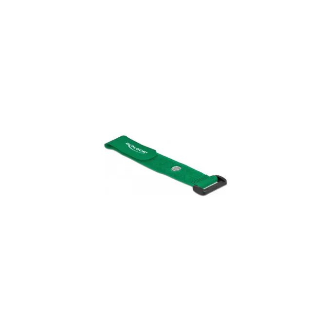 Delock Klett-Kabelbinder mit Schlaufe und Befestigungsöse L 190 x B 25 mm grün 5 Stück — image 3