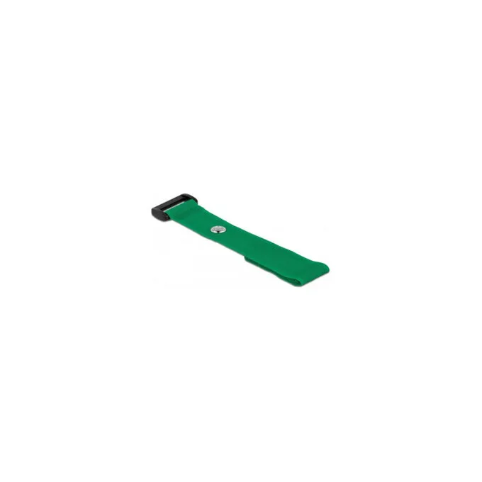 Delock Klett-Kabelbinder mit Schlaufe und Befestigungsöse L 190 x B 25 mm grün 5 Stück — image 4