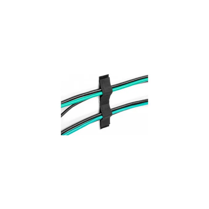 Delock Klett-Kabelhalter selbstklebend L 110 mm x B 20 mm Set 10 Stück schwarz — image 1