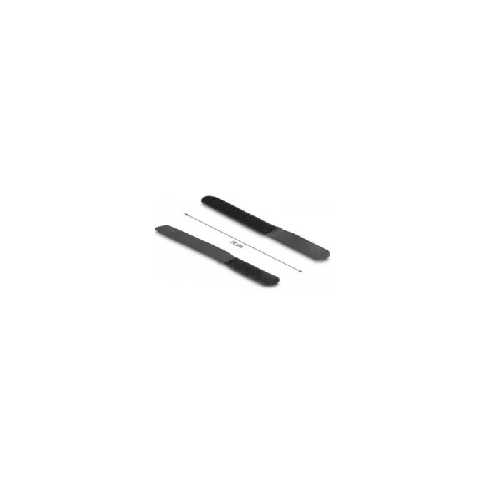 Delock Klettkabelbinder L 180 x B 20 mm schwarz 10 Stück — image 2