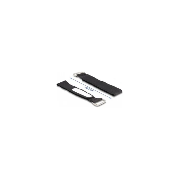Delock Klettkabelbinder mit Schlaufe und Beschriftungsfeld L 203 x B 20 mm schwarz 5 Stück — image 2