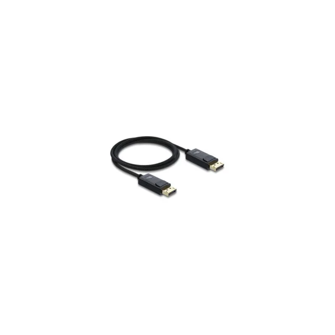 Delock Koaxiales DisplayPort Kabel 16K 60 Hz 80 Gbps mit Geflechtmantel 1 m — image 1
