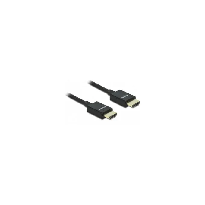 Delock Koaxiales High Speed HDMI Kabel 48 Gbps 8K 60 Hz schwarz 0.5 m — image 1